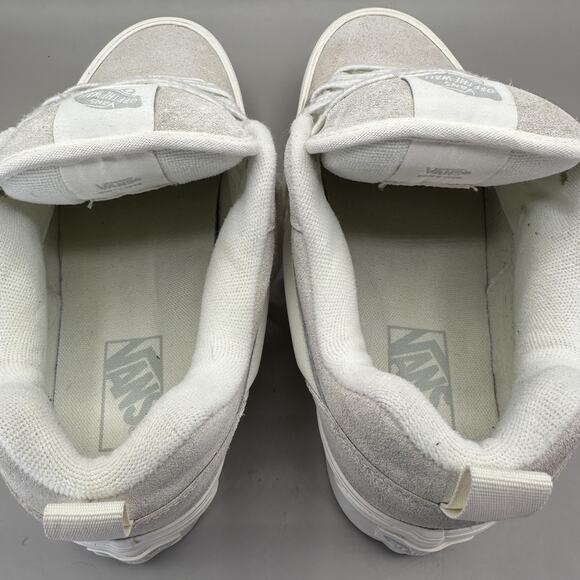 Vans Knu Skool Stack Sneaker Shoes Women's 9.5 White Beige Platform Skate - Picture 7 of 9